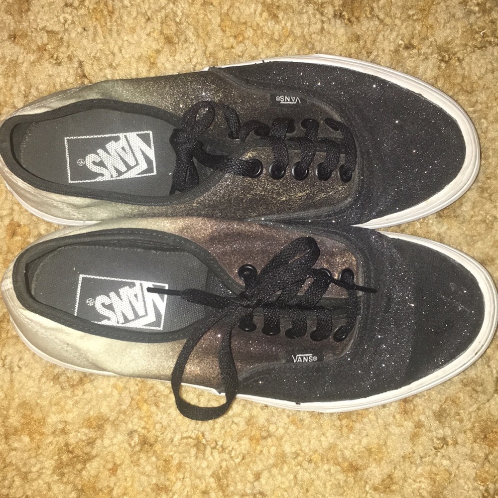 Ombré glitter vans
